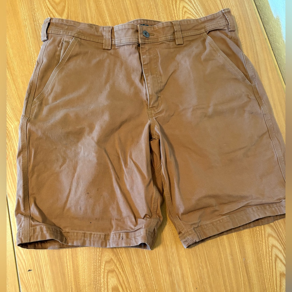 Duluth Flex Fire Hose 11” Men's Tan Shorts